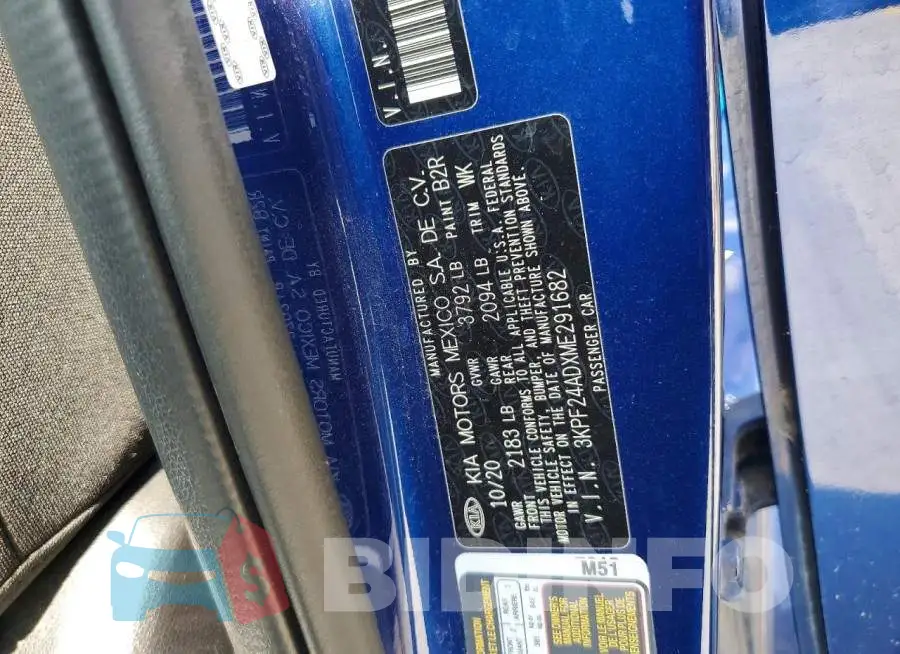 3KPF24ADXME291682 Photo# 12
