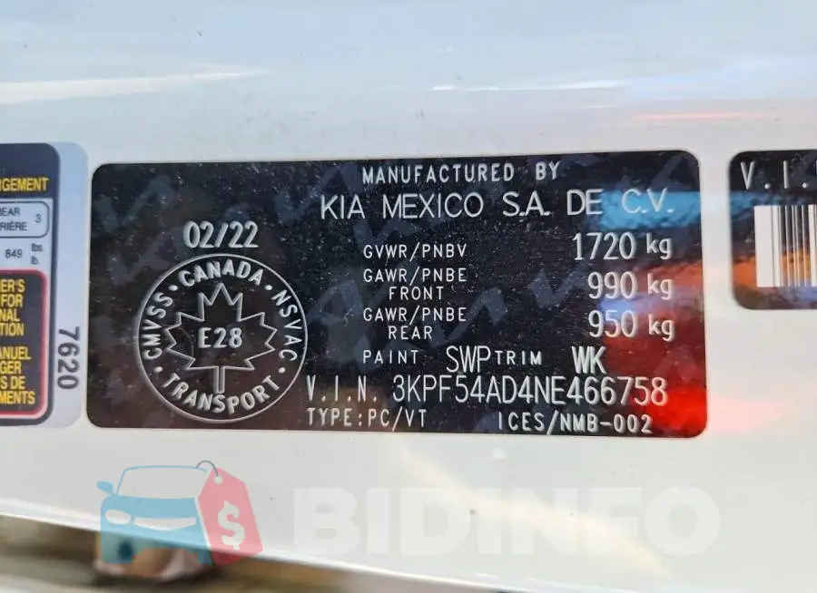 3KPF54AD4NE466758 Photo# 13