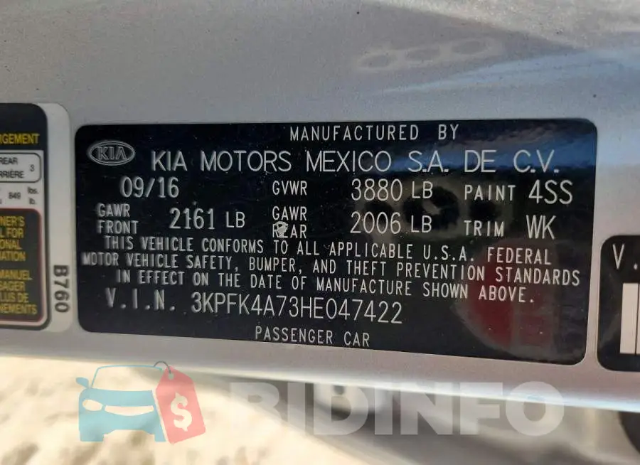 3KPFK4A73HE047422 Photo# 12