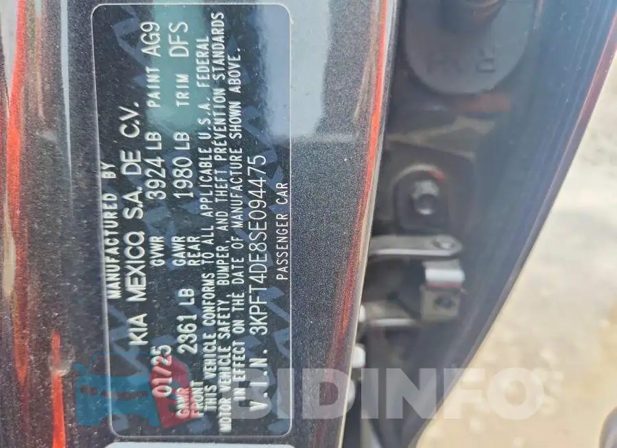 3KPFT4DE8SE094475 Photo# 12