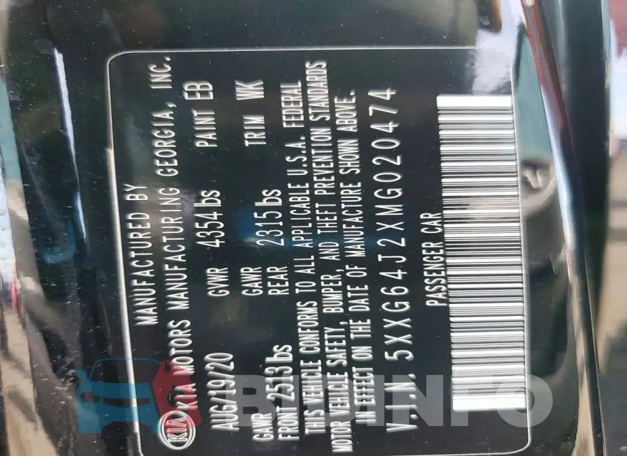 5XXG64J2XMG020474 Photo# 12