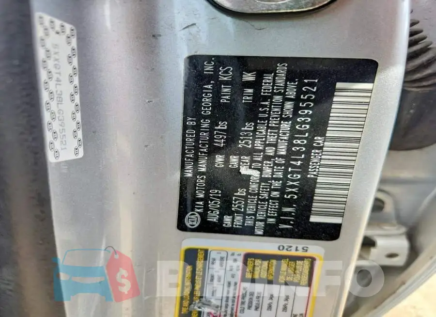 5XXGT4L38LG395521 Photo# 12