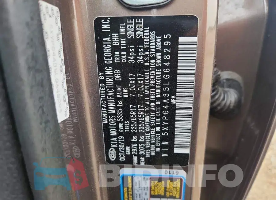 5XYPG4A35LG648295 Photo# 12