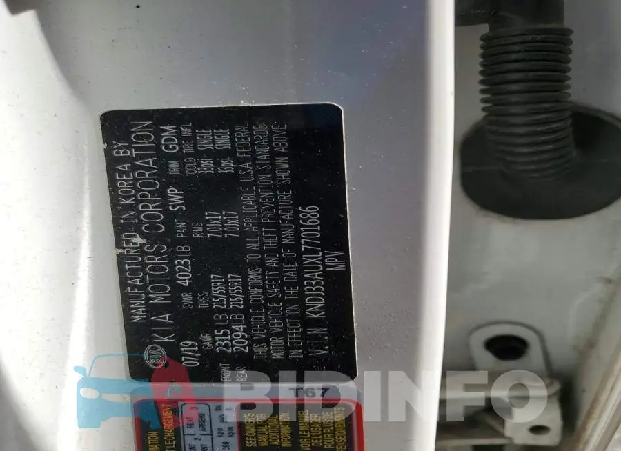 KNDJ33AUXL7701686 Photo# 12
