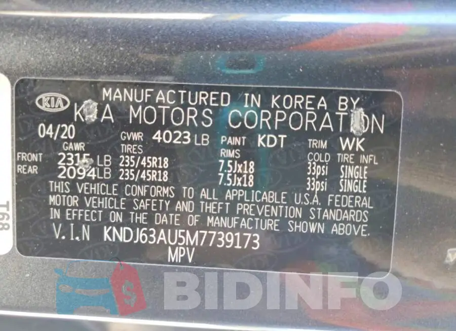 KNDJ63AU5M7739173 Photo# 12