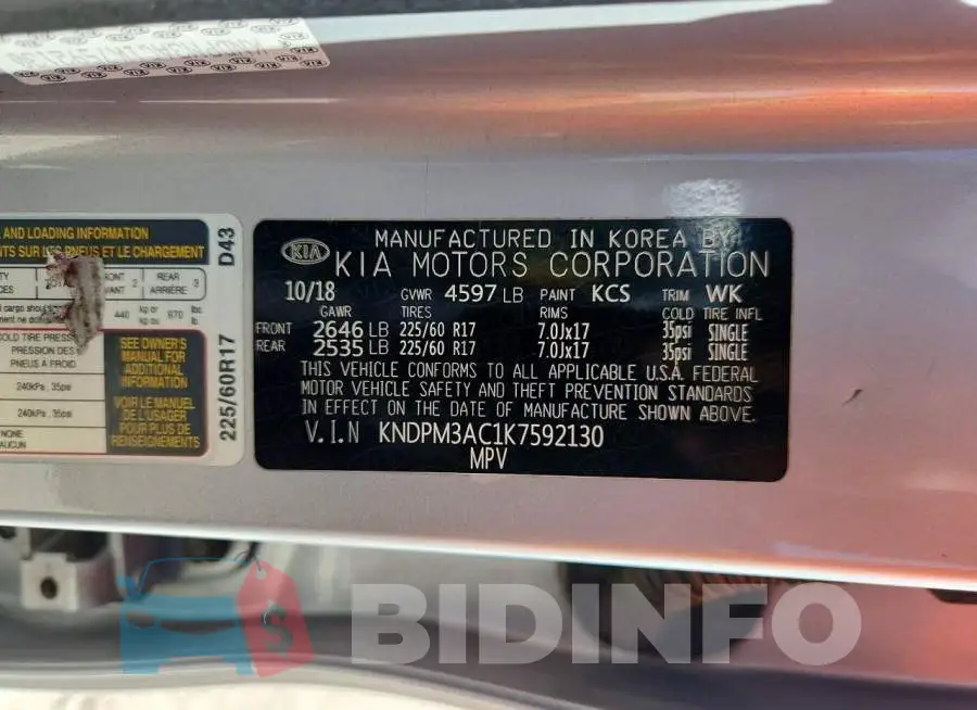 KNDPM3AC1K7592130 Photo# 13