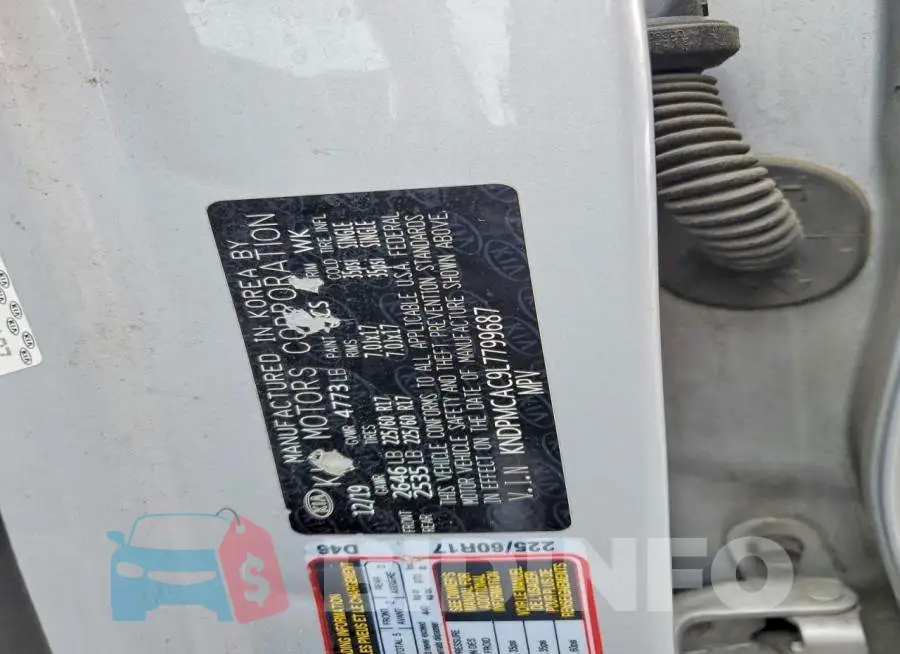 KNDPMCAC9L7799687 Photo# 12