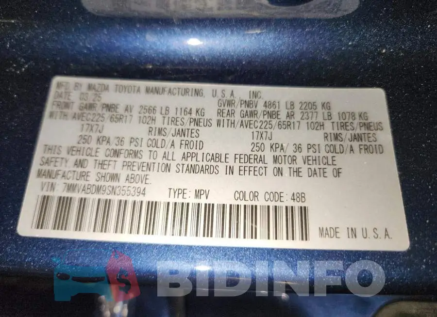 7MMVABDM9SN355394 Photo# 13