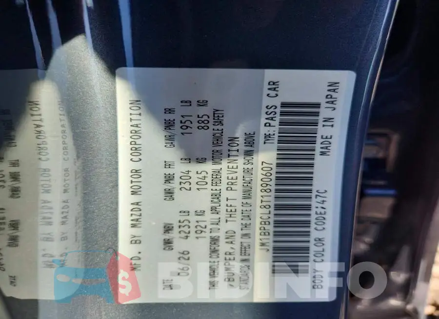 JM1BPBCL8T1890607 Photo# 13