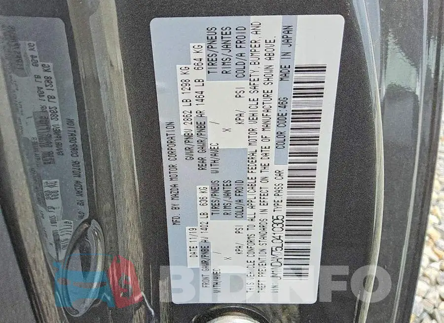 JM1NDAM75L0410305 Photo# 12