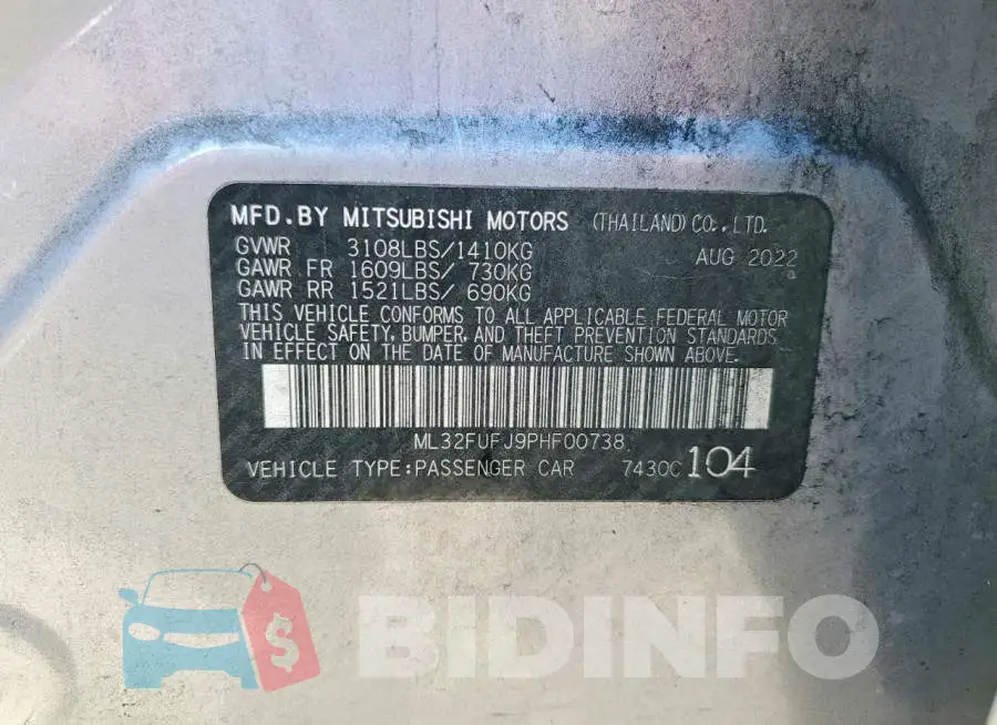 ML32FUFJ9PHF00738 Photo# 12