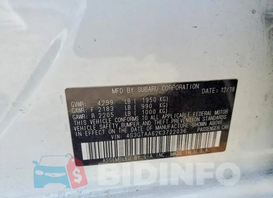 4S3GTAA62K3722036 Photo# 12