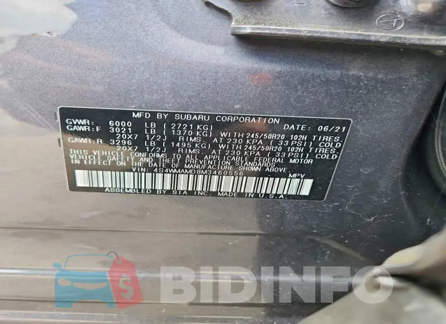 4S4WMAMD8M3460556 Photo# 14
