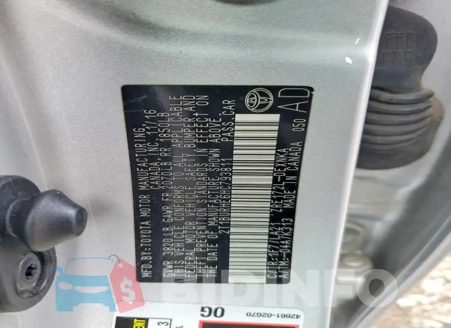 2T1BURHE6HC793811 Photo# 12