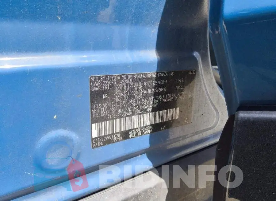 2T3E6RFV6PW040150 Photo# 13