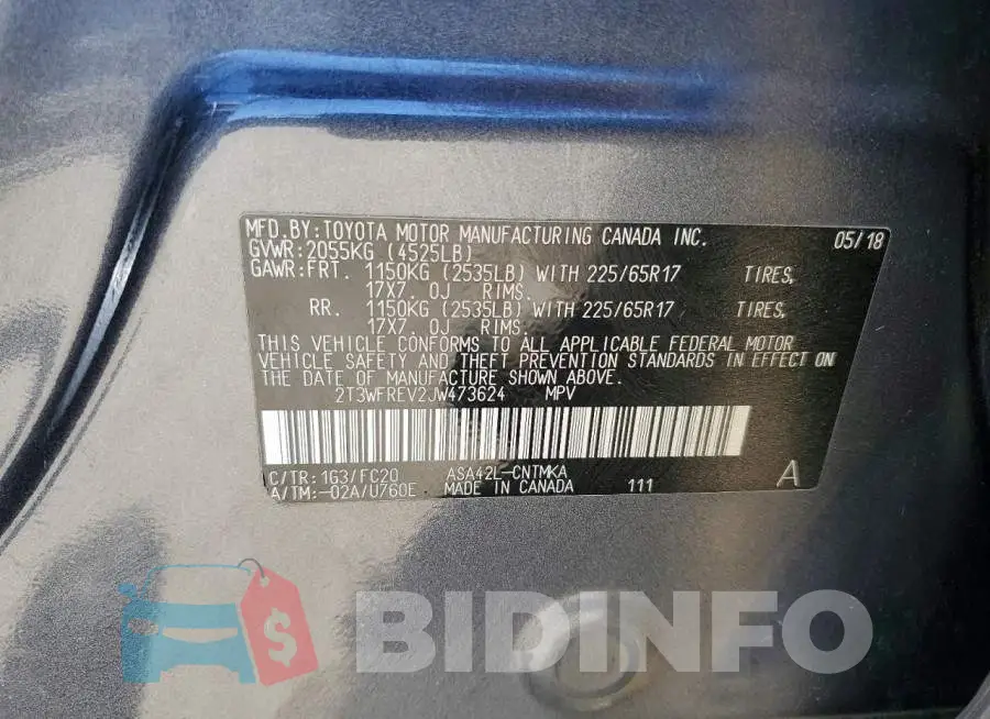 2T3WFREV2JW473624 Photo# 13