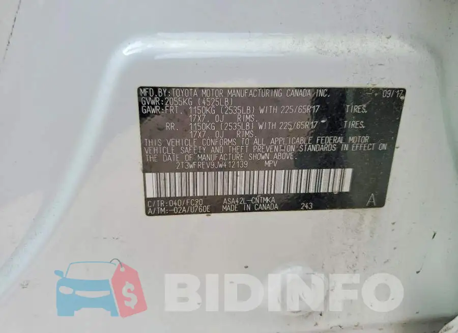 2T3WFREV9JW412139 Photo# 13
