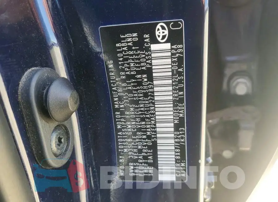 5YFEPMAE8NP277897 Photo# 12