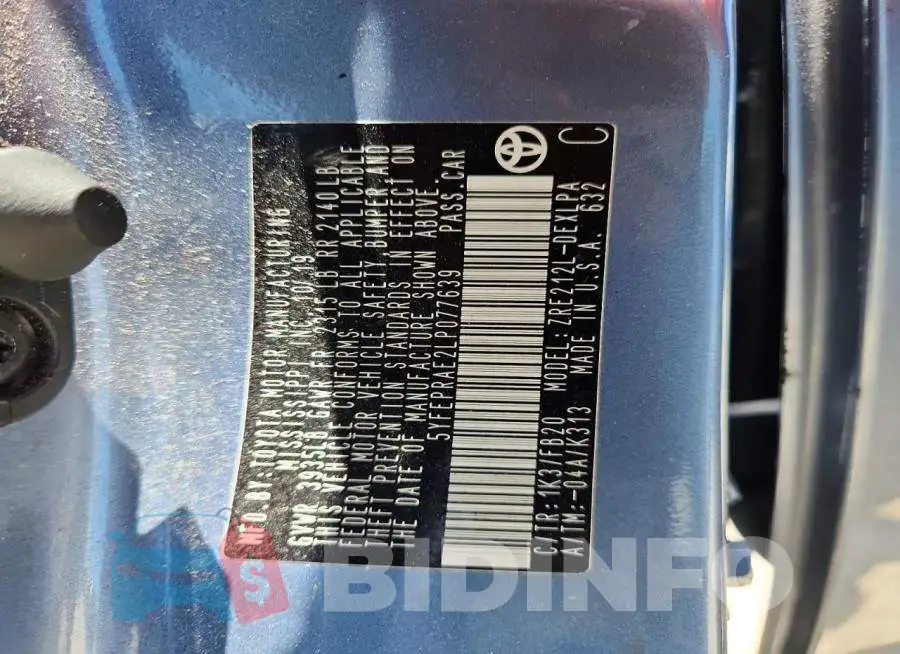 5YFEPRAE2LP077639 Photo# 12