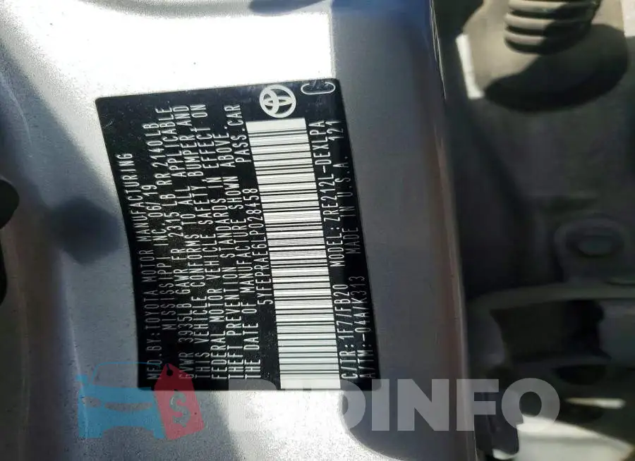 5YFEPRAE6LP028458 Photo# 12