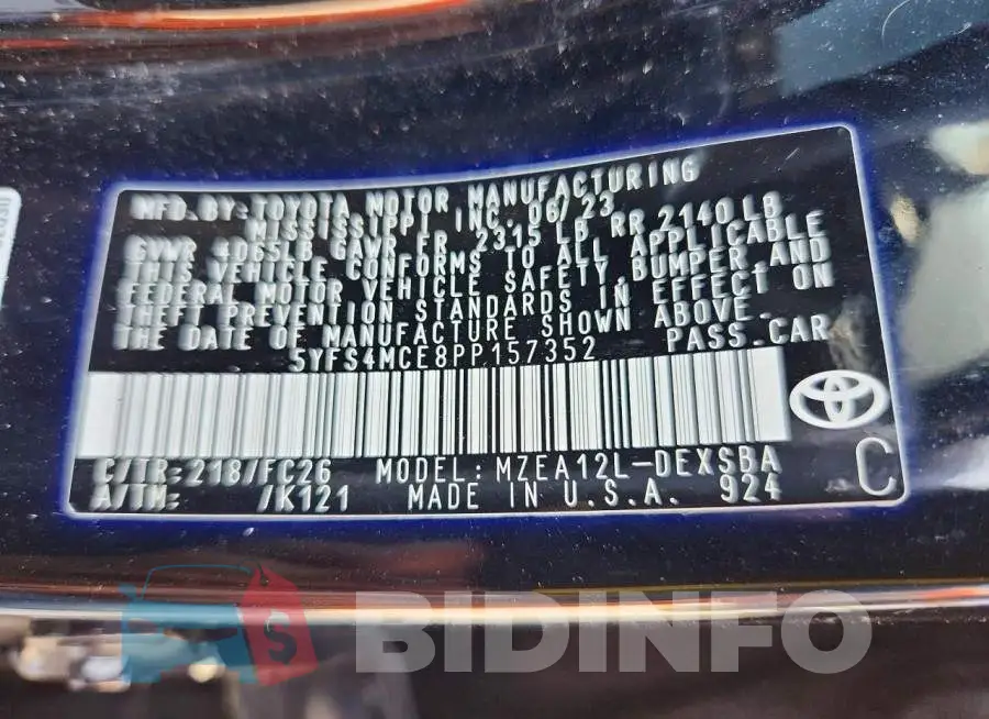 5YFS4MCE8PP157352 Photo# 12