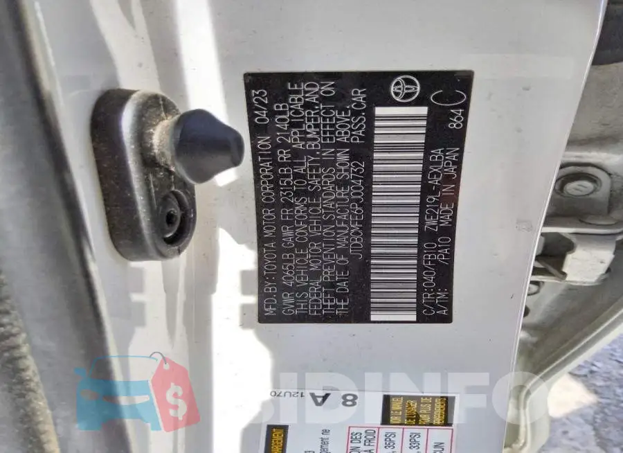JTDBCMFE6PJ004732 Photo# 12