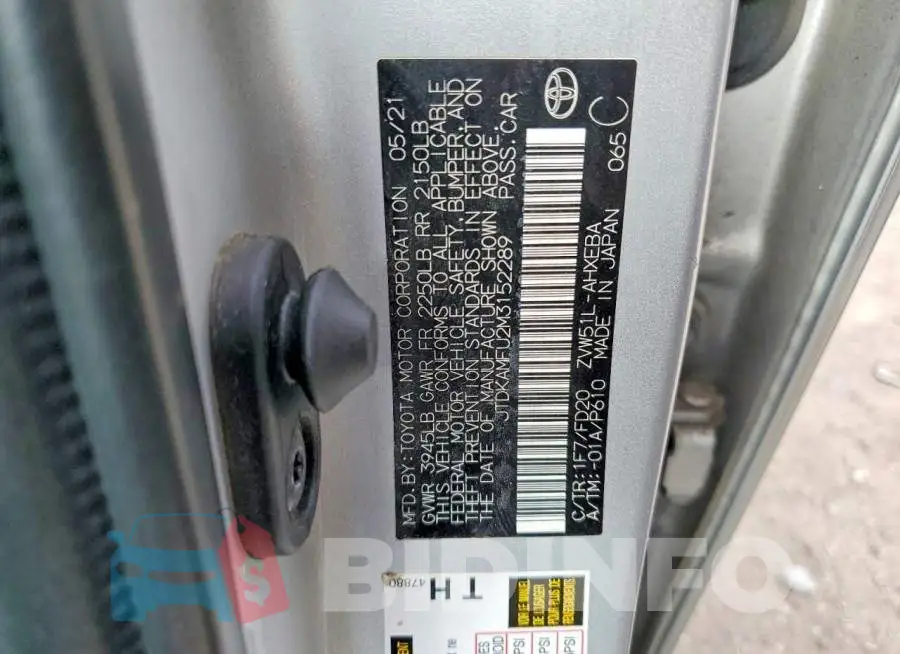 JTDKAMFU2M3152289 Photo# 12