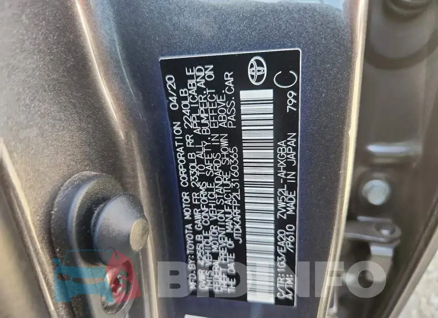 JTDKARFP2L3160365 Photo# 13