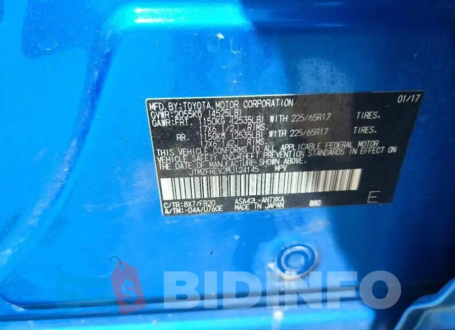 JTMZFREV2HJ124145 Photo# 13