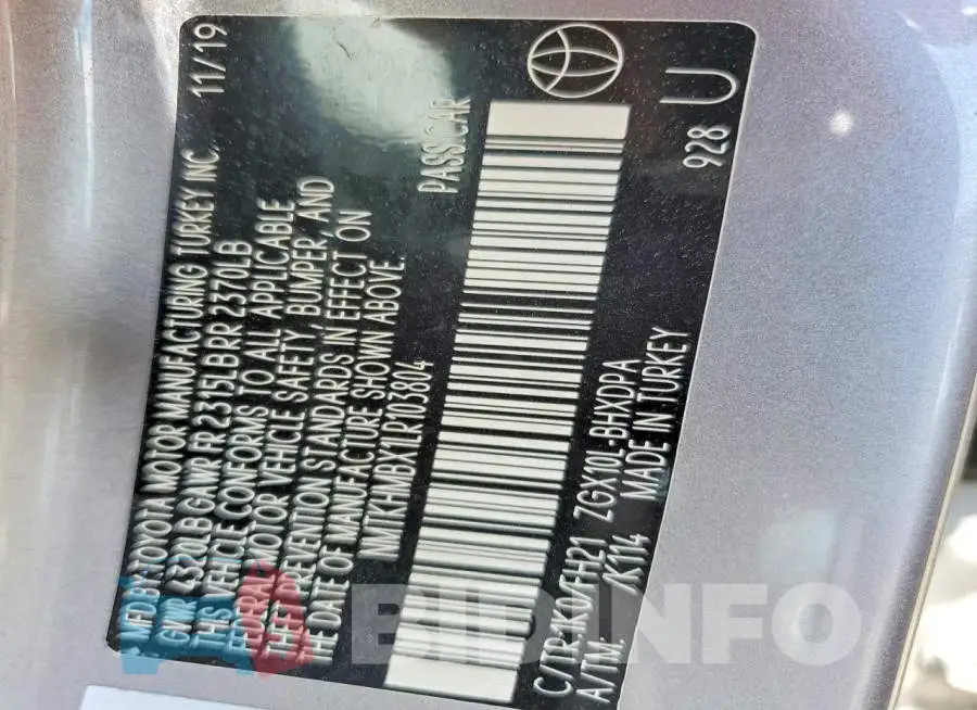 NMTKHMBX1LR103804 Photo# 12