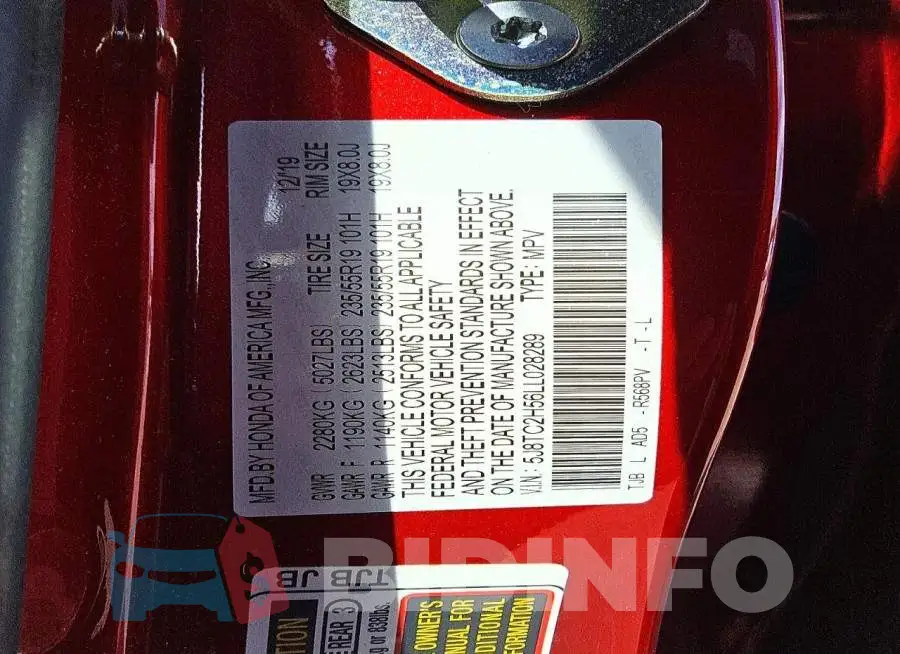 5J8TC2H56LL028289 Photo# 13