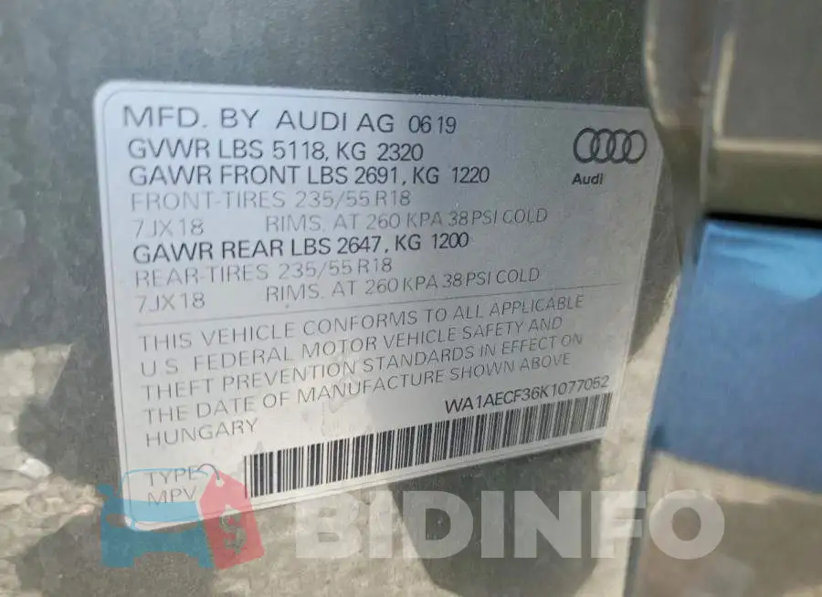 WA1AECF36K1077052 Photo# 13