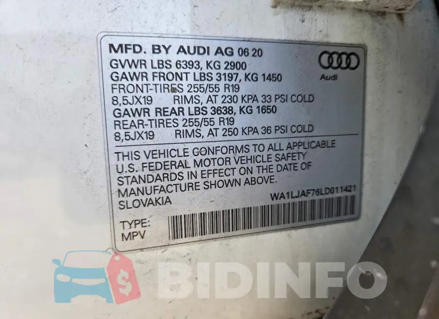 WA1LJAF76LD011421 Photo# 12