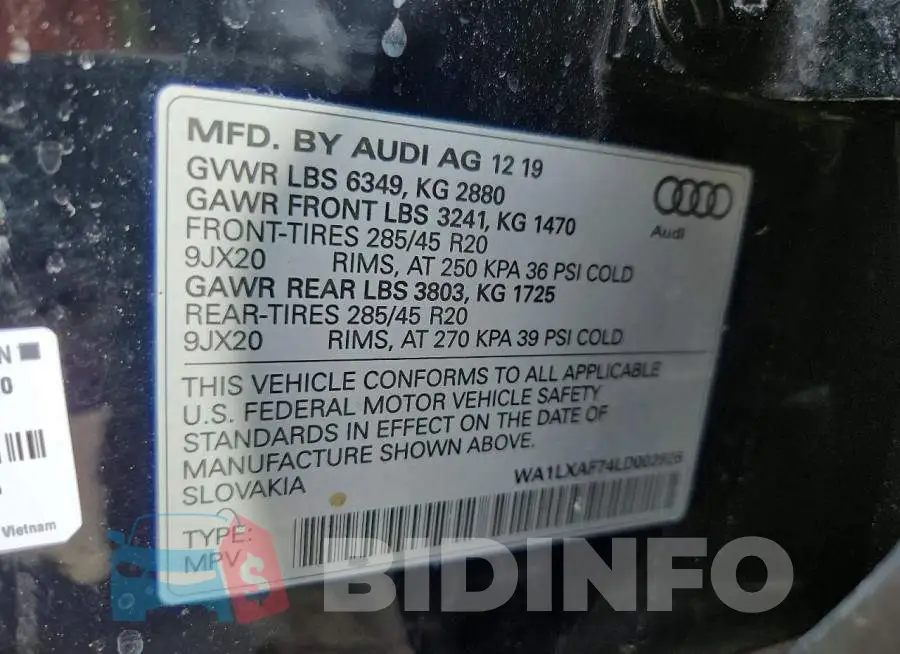 WA1LXAF74LD002926 Photo# 13
