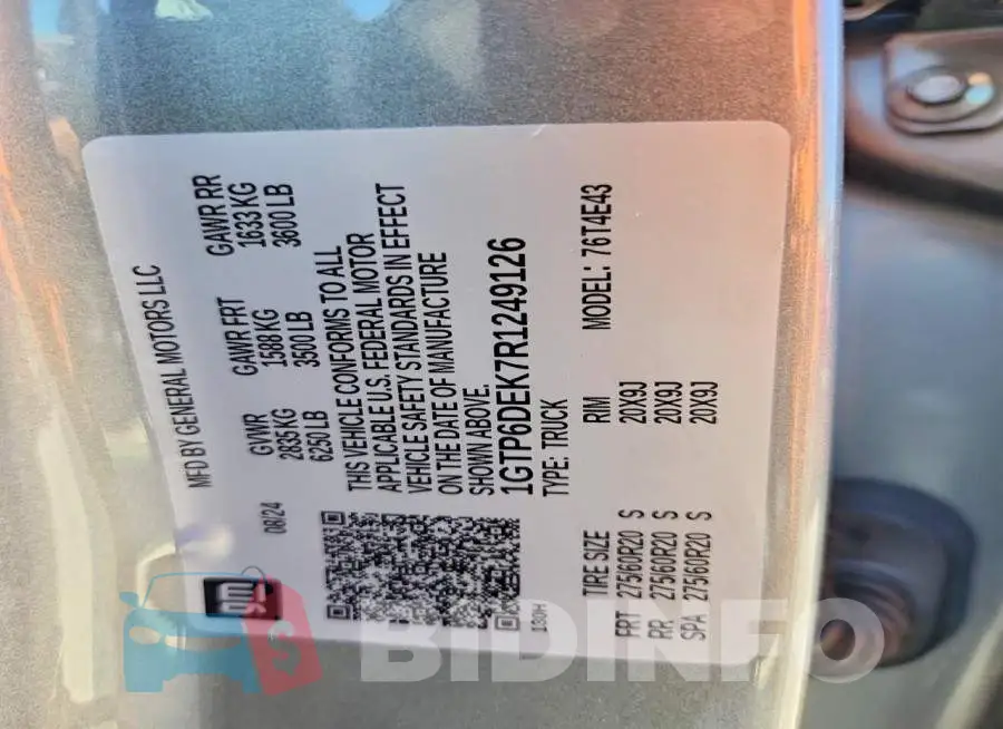 1GTP6DEK7R1249126 Photo# 12