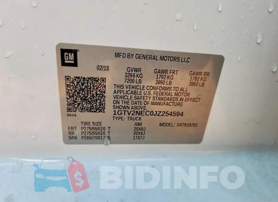 1GTV2NEC0JZ254594 Photo# 12