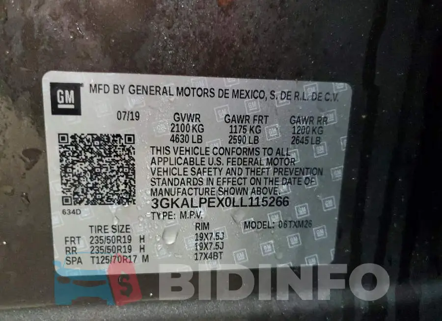 3GKALPEX0LL115266 Photo# 13