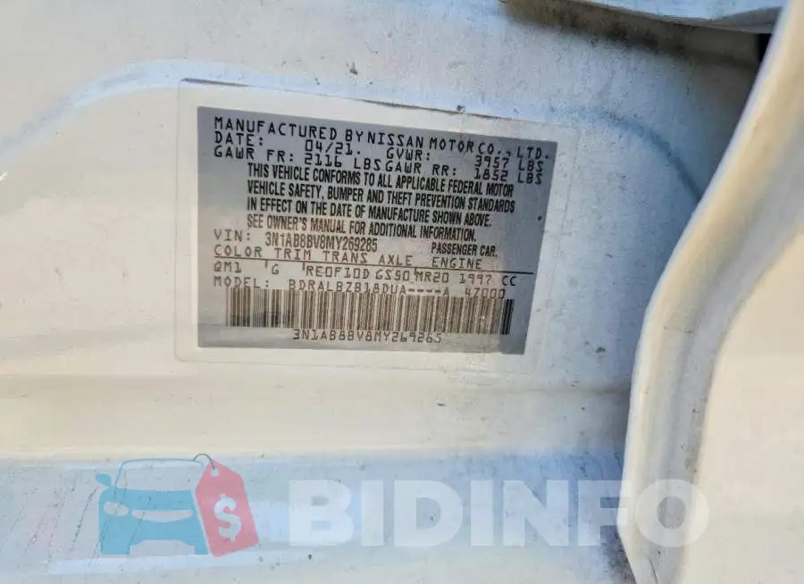 3N1AB8BV8MY269285 Photo# 12