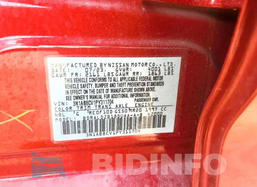 3N1AB8CV1PY311704 Photo# 12