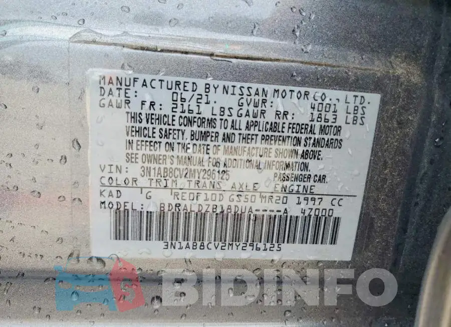 3N1AB8CV2MY296125 Photo# 13
