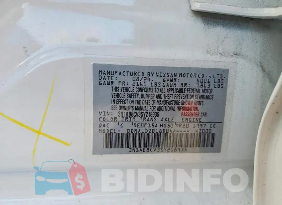 3N1AB8CV3SY218935 Photo# 13