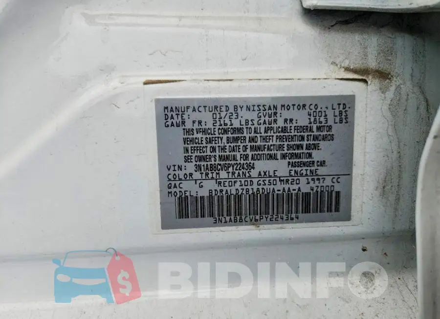 3N1AB8CV6PY224364 Photo# 12