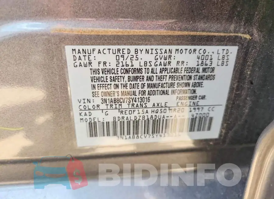 3N1AB8CV7SY413016 Photo# 13