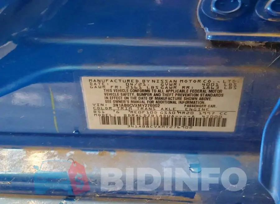 3N1AB8CVXMY276902 Photo# 12