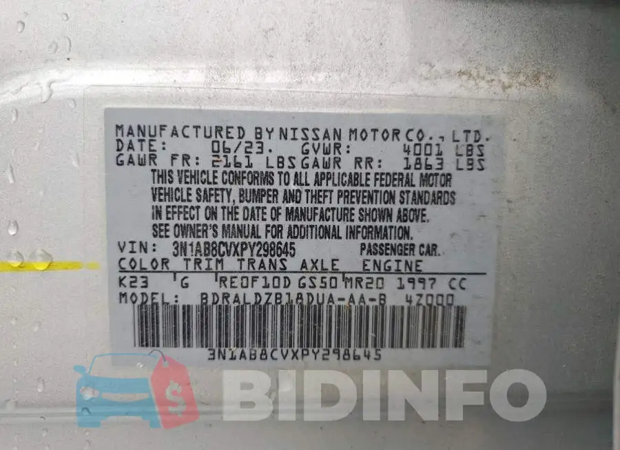3N1AB8CVXPY298645 Photo# 12