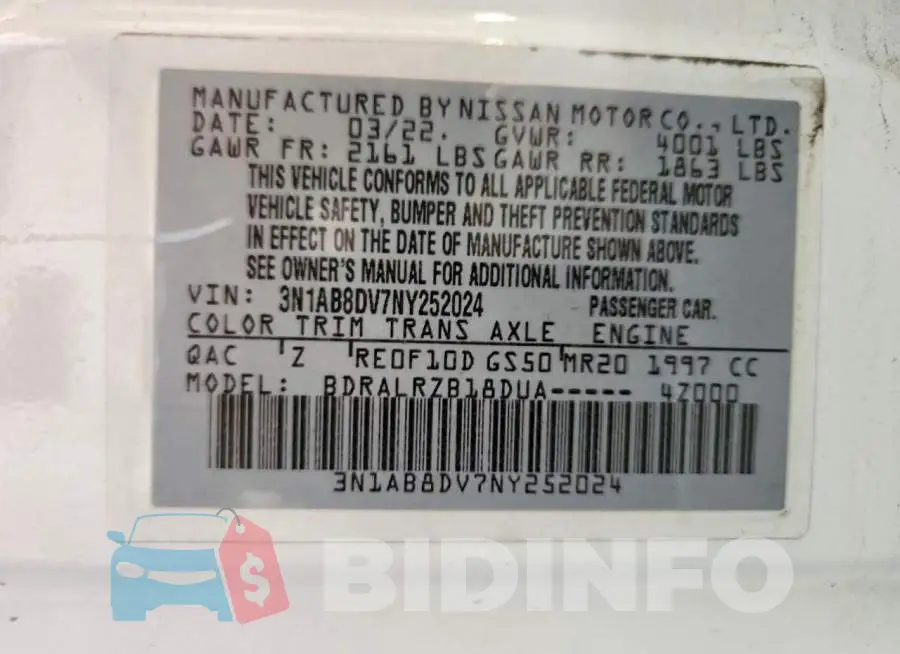 3N1AB8DV7NY252024 Photo# 12