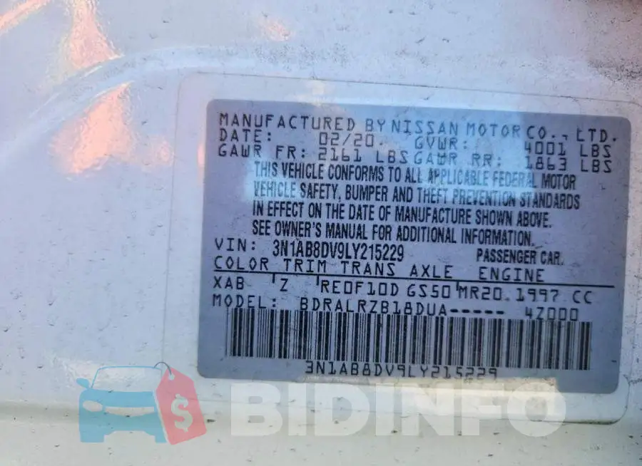 3N1AB8DV9LY215229 Photo# 12