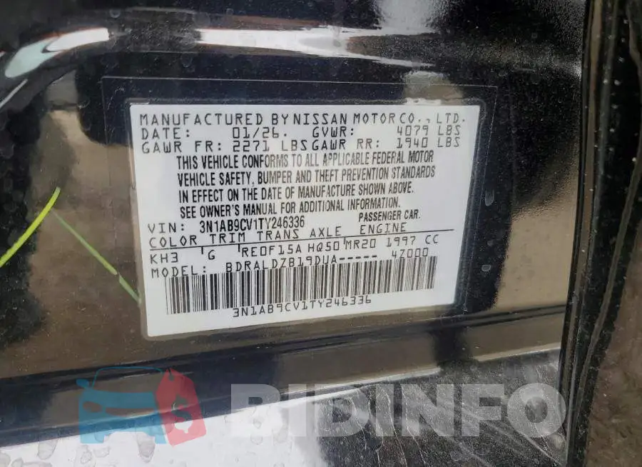 3N1AB9CV1TY246336 Photo# 12