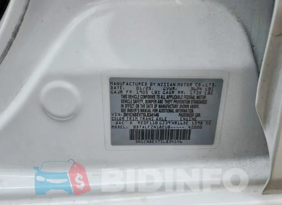 3N1CN8EV7SL834146 Photo# 12