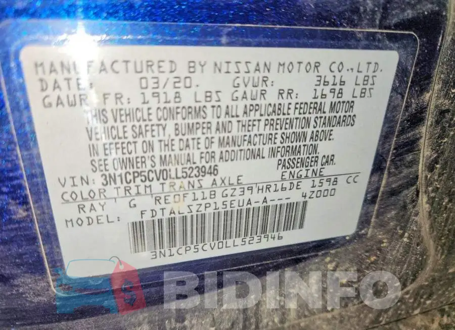 3N1CP5CV0LL523946 Photo# 13
